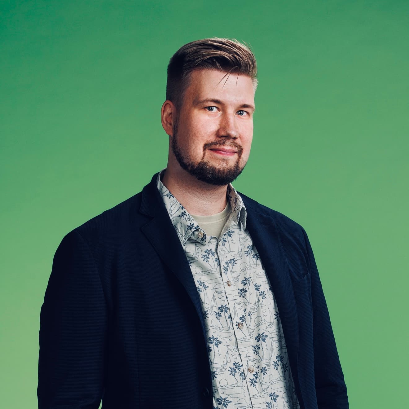 Portrait of Risto Holappa, founder of Viher IT Oy.